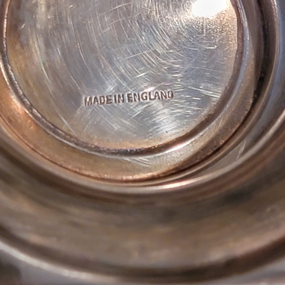 VINTAGE ENGLISH SILVER PLATED TUREEN 6X7" W/ LIONS HEAD HANDLES - Picture 10 of 13